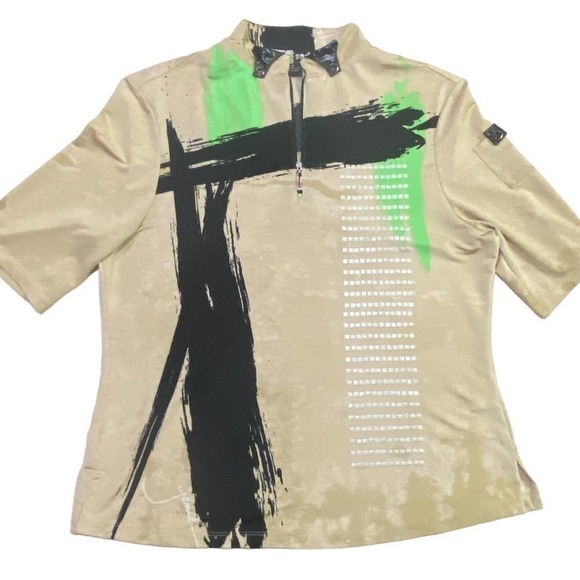 Jamie Sadock Golf Stretch Abstract Top Size M - Picture 5 of 10
